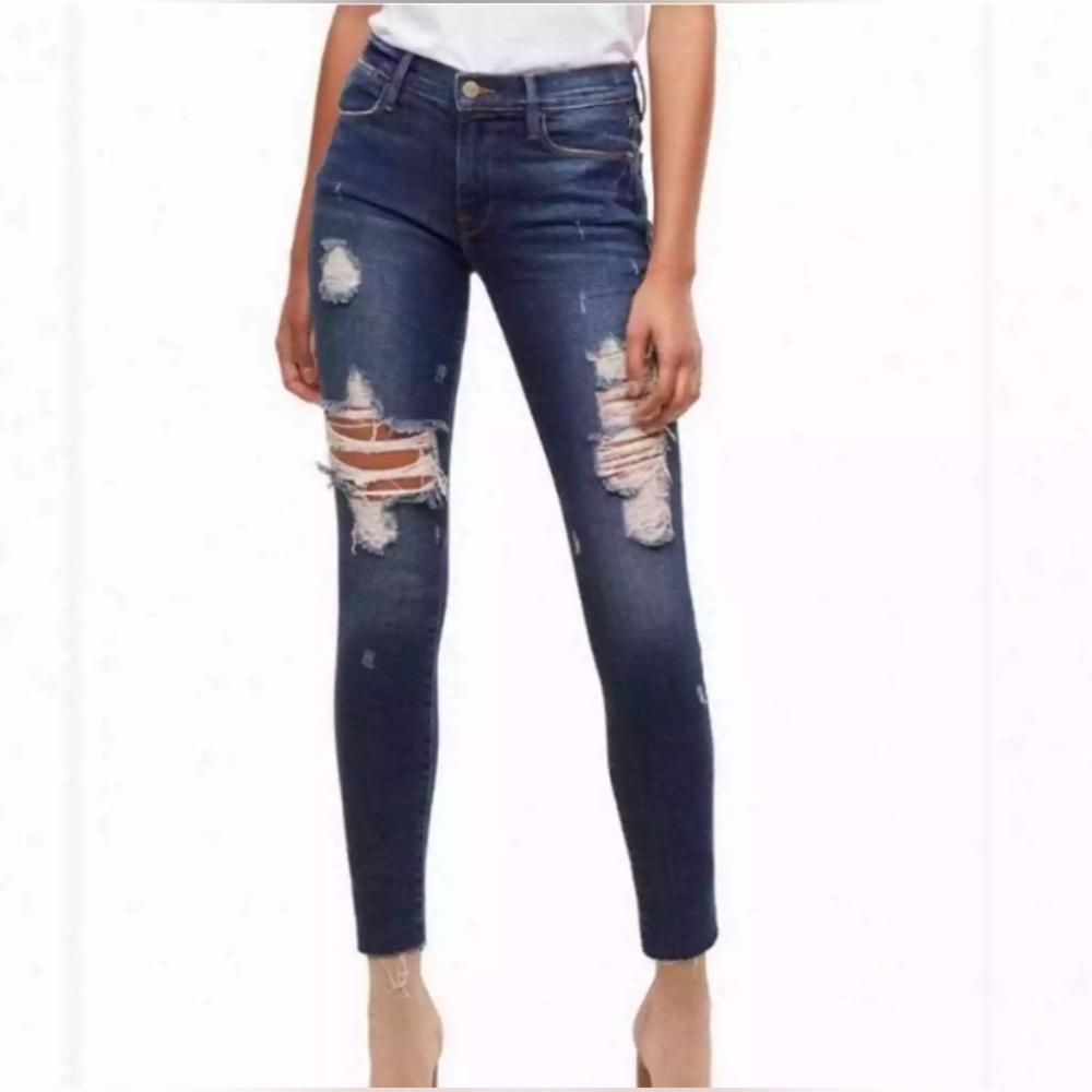 Frame Le High Skinny Enford distressed size 25 euc